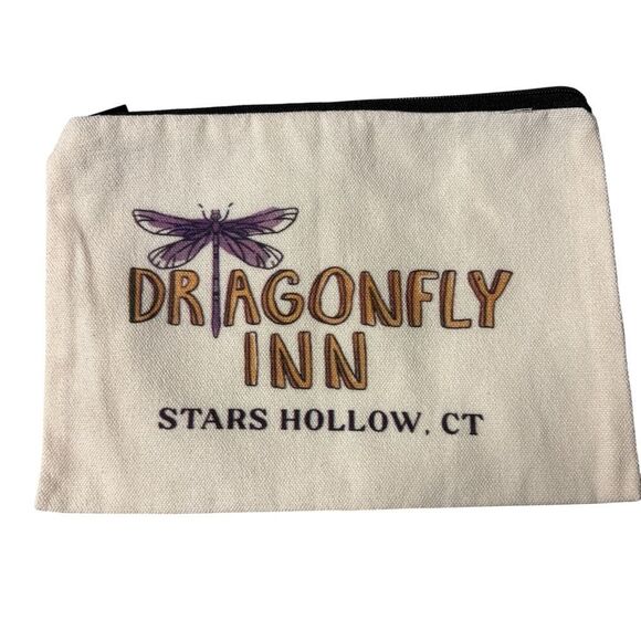 Nwot Dragonfly Inn Canvas Pouch - Picture 1 of 2